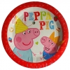 Talerzyki papierowe-Świnka Peppa-19,5cm 8 sztuk